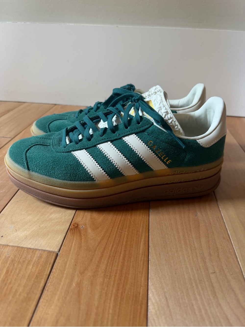 adidas Gazelle Bold Platform Sneakers—Size 8